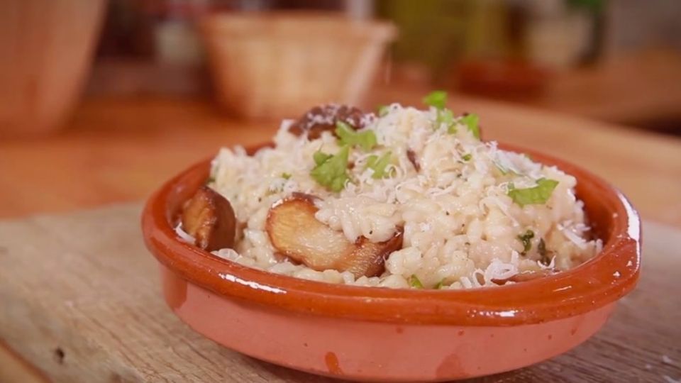 Risotto mit Kräuterseitlingen Risotto mit Kräuterseitlingen