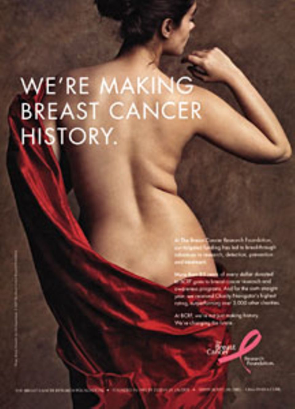 Die berühmte Anzeige der "Breast Cancer Foundation".