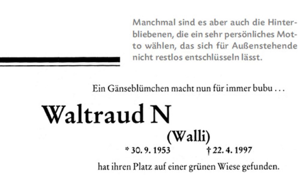 "Aus die Maus!": Skurrile Todesanzeigen aus der Zeitung "Aus die Maus!": Skurrile Todesanzeigen aus der Zeitung