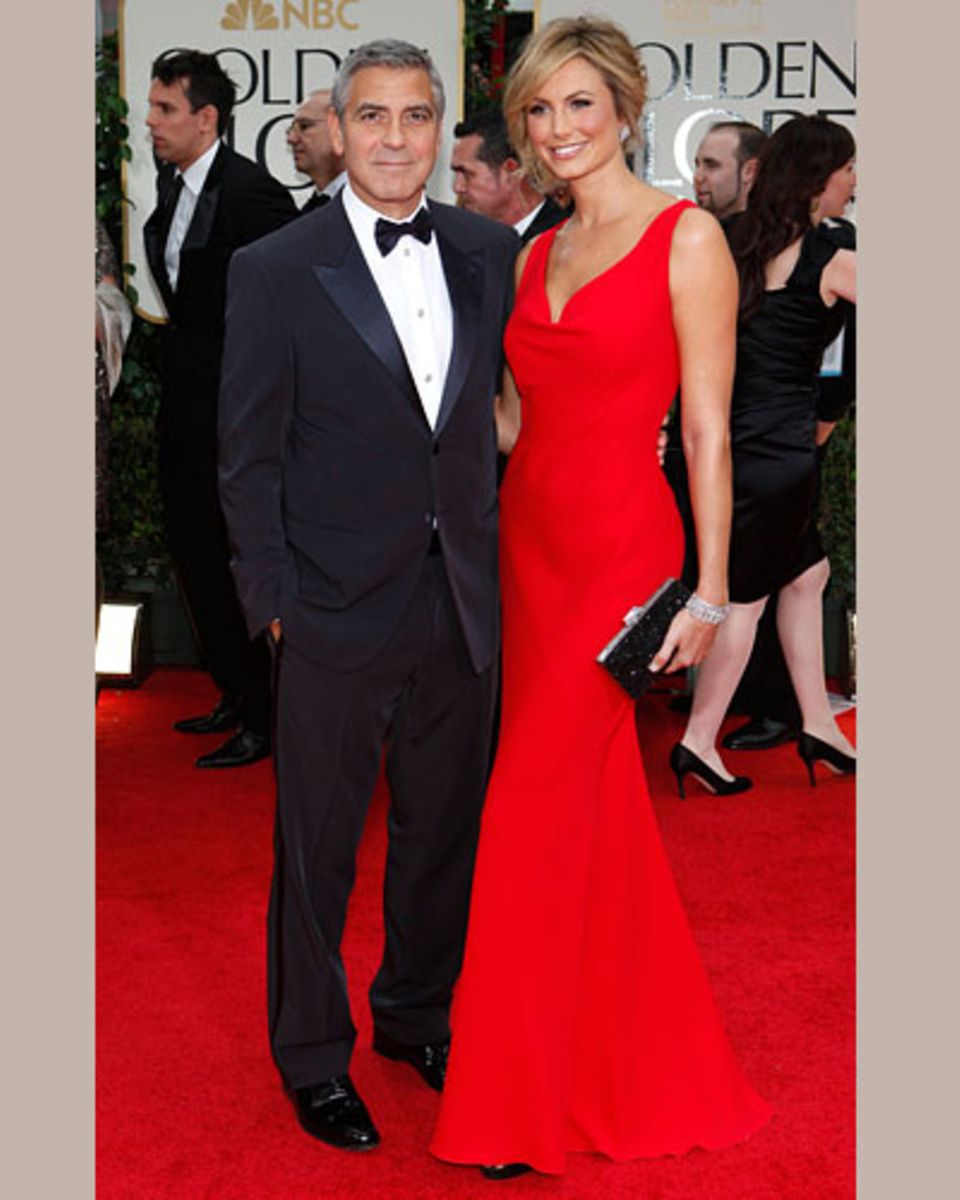 George Clooney mit Freundin Stacey Keibler