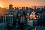 Zum Bild: Über den Dächern von Santiago de Chile.