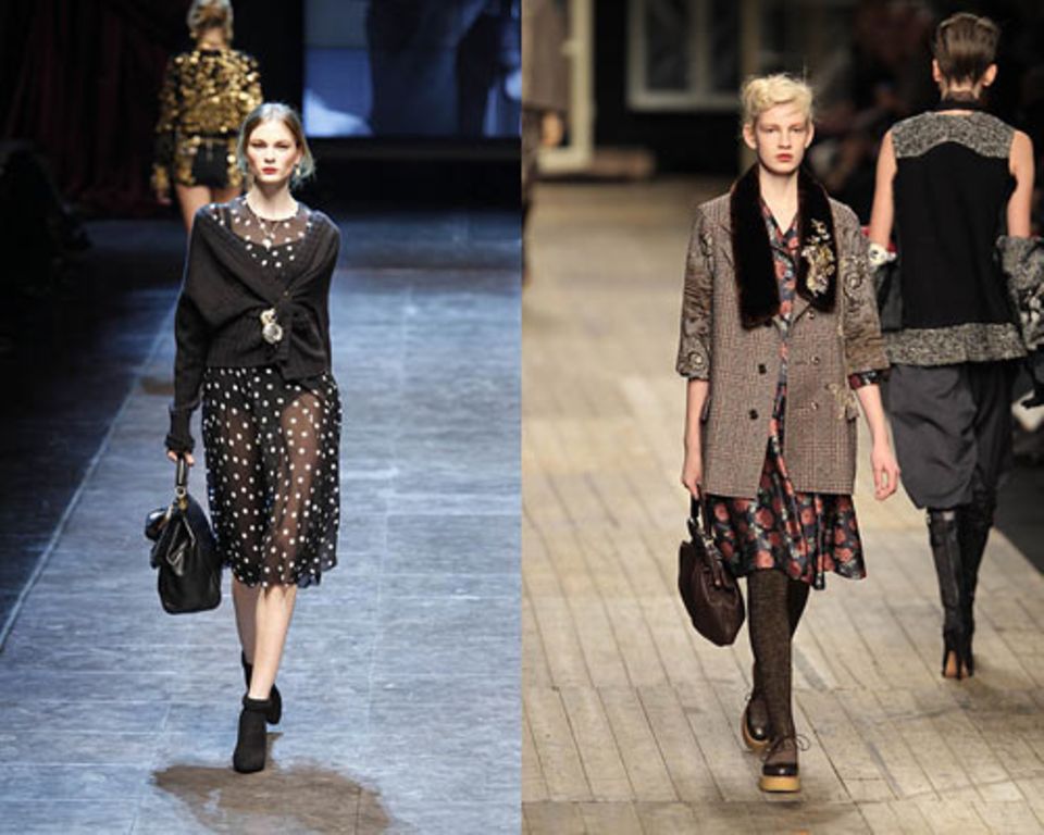 Italien kommt: Der Look von Dolce & Gabbana. England bleibt: Hier bei Antonio Marras.