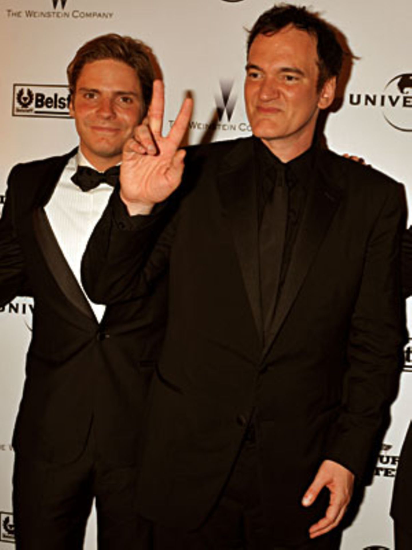 Kino-Tipp: Inglourious Basterds    Quentin Tarantino und Daniel Brühl