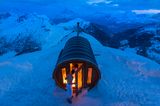 Sauna in the Sky, Monte Lagazuoi, Cortina, italienische Alpen