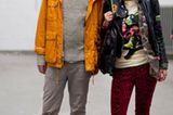 Heiko und Birgid aus Hamburg waren als Besucher auf dem Kreativmarkt unterwegs und haben sich mit Postkarten und Neongarn eingedeckt. Birgids Katzen-Shirt ist übrigens auch selbstgemacht, ihr Label heißt Mia loves Animals.