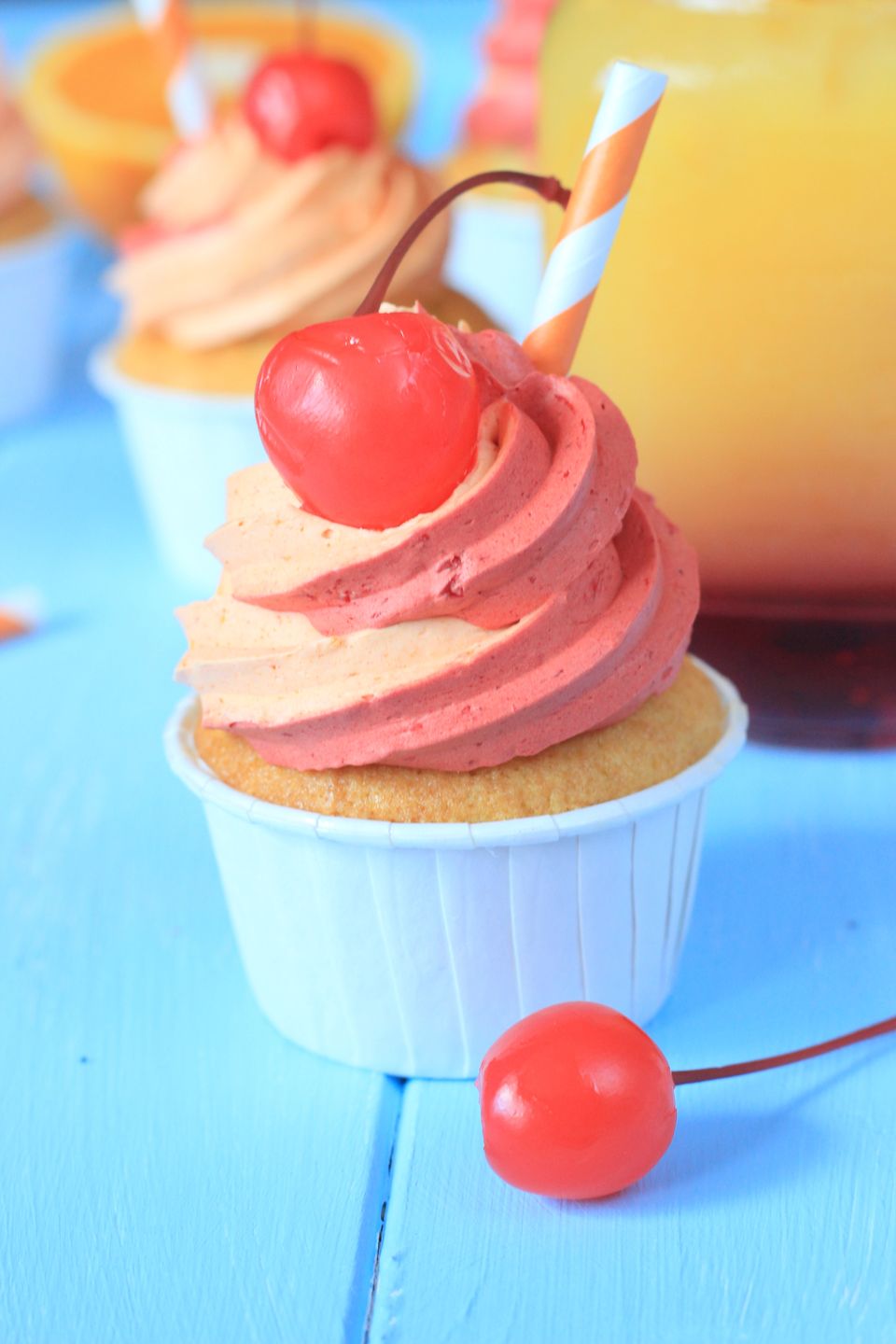 Tequila Sunrise Cupcake - inspiriert vom Sommer!