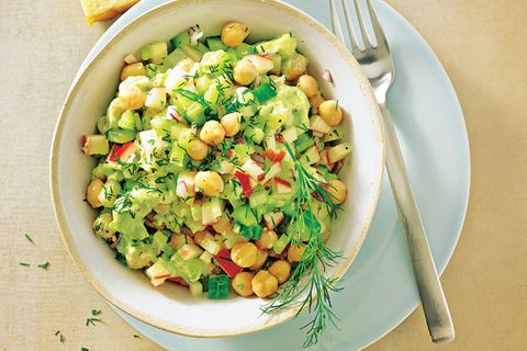 Zum Rezept: Avocado-Kichererbsen-Salat