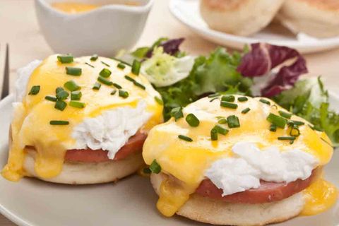 Köstliche Eggs Benedict zum Frühstück
