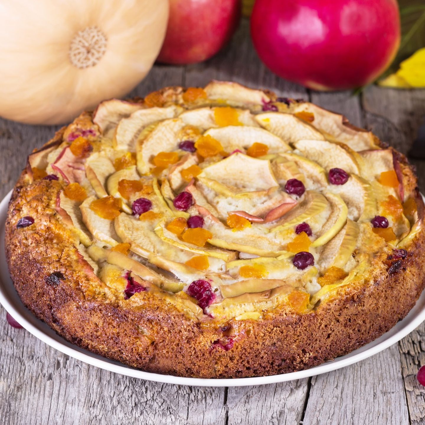 Kürbis-Apfel-Kuchen für den Herbst