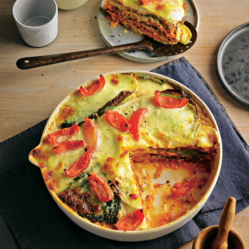 Wirsing-Lasagne mit Hirschragout | BRIGITTE.de