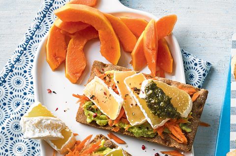 Dissoziiertes Diätbrot mit Käse