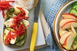 Käse-Sandwich mit Zucchini