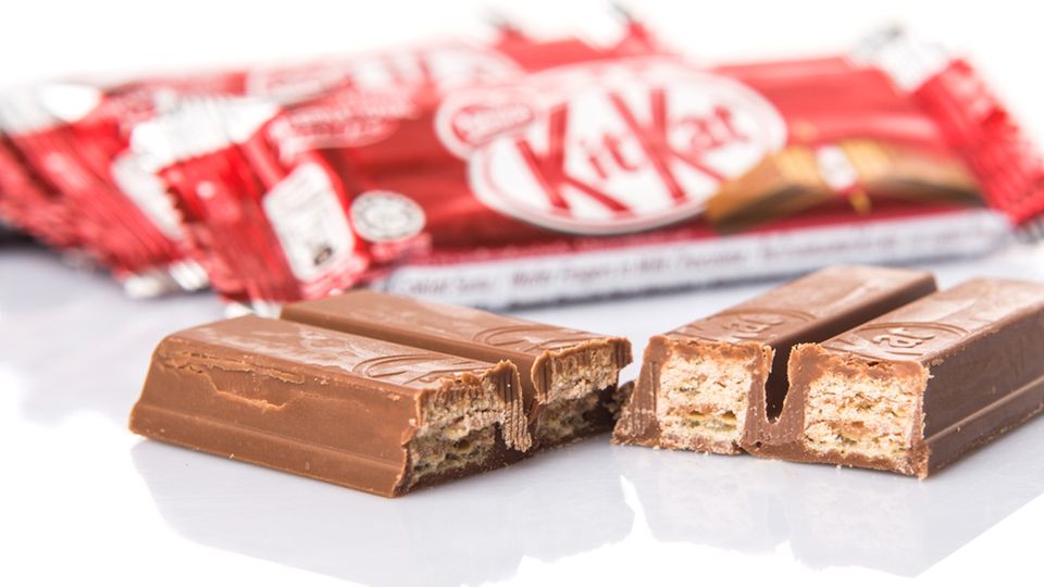 KitKat-Füllung aufgedeckt KitKat von Nestlé