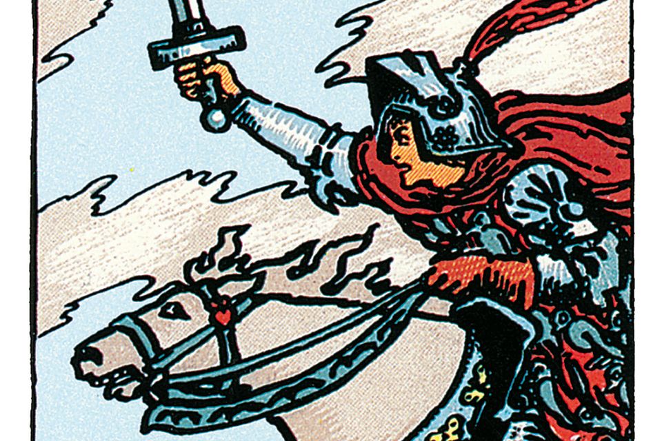 Tarotkarte Der Ritter der Schwerter