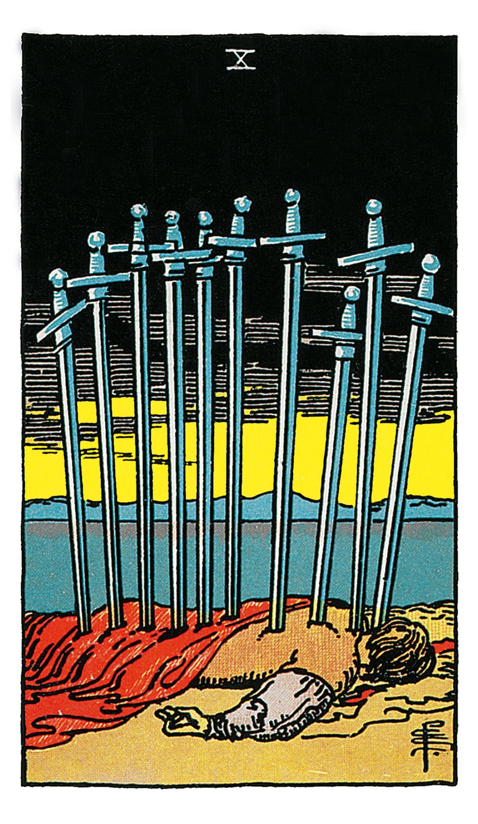 Zehn der Schwerter deine Tarotkarte BRIGITTE.de