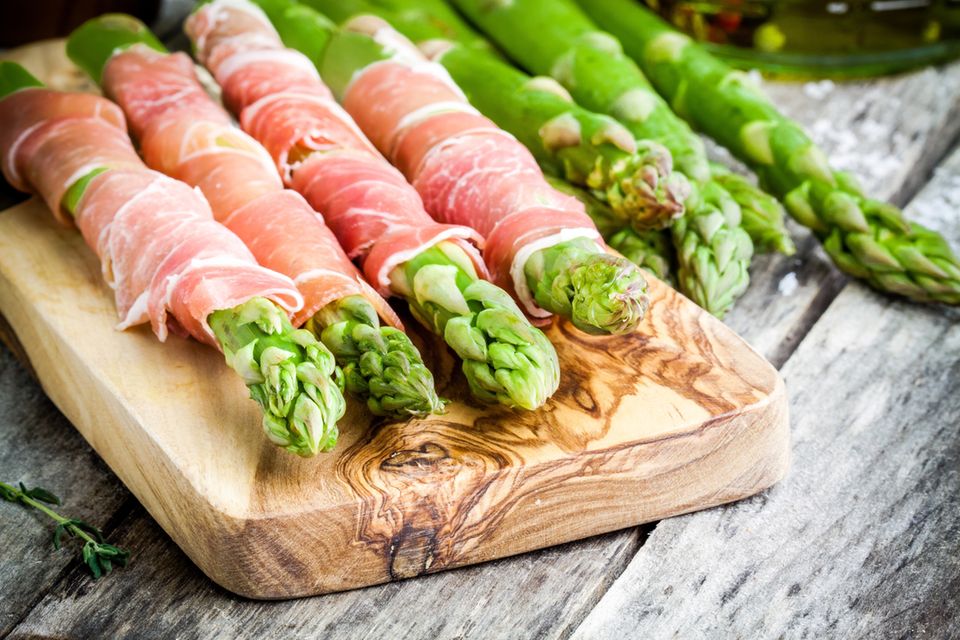 Spargel mit Parmaschinken Spargel mit Parmaschinken