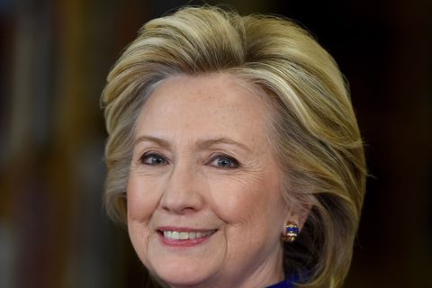 Hillary Clinton mit alter Föhnfrisur