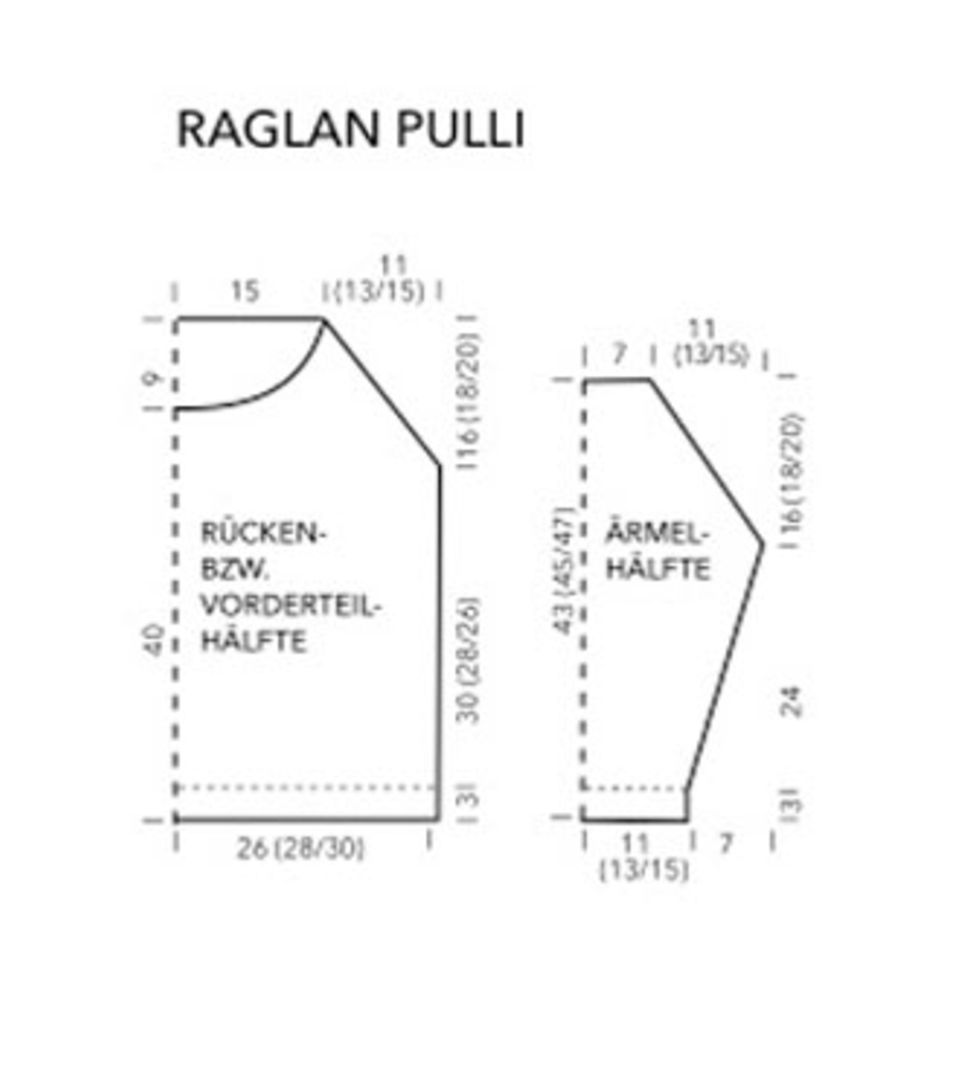 Pulli stricken: Raglan-Pulli für den Sommer stricken