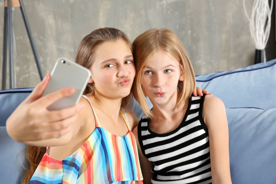Selfie, Teenager, Mädchen, Instagram