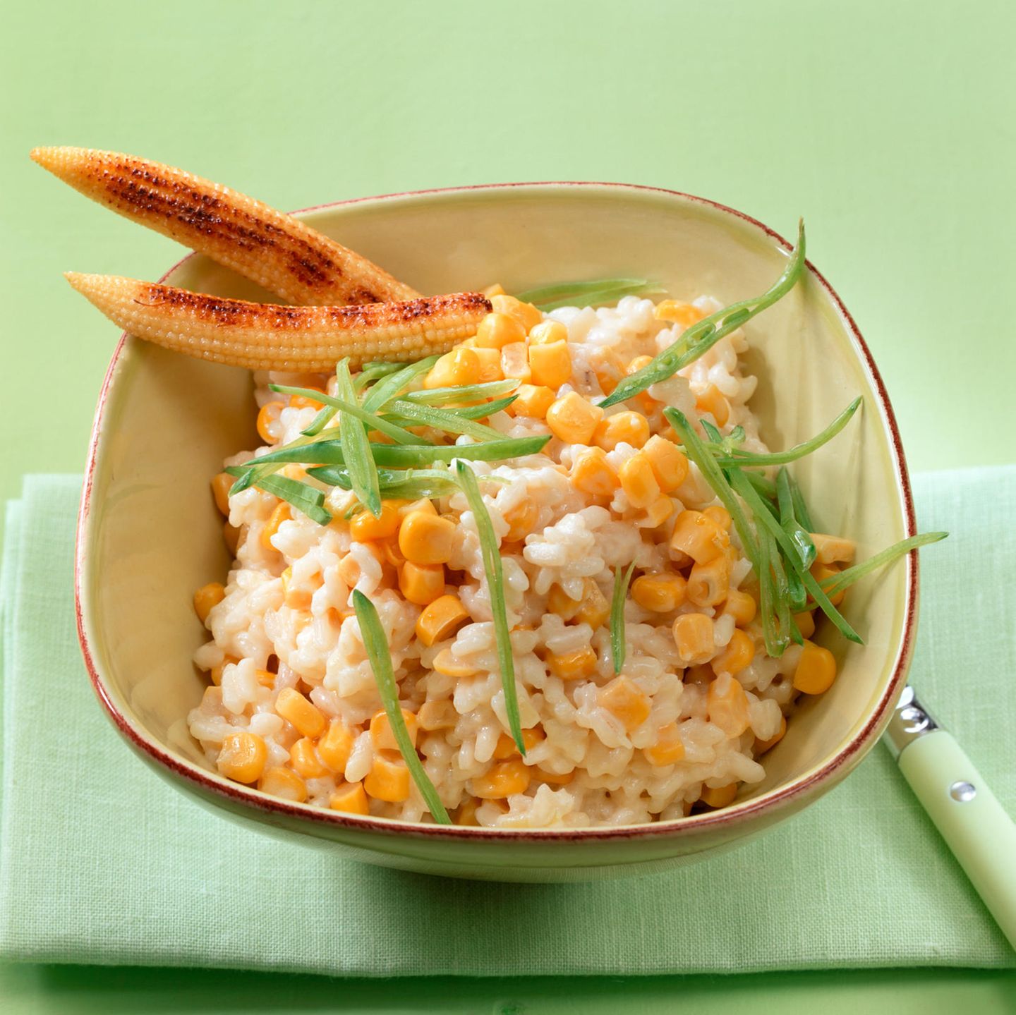 Mais-Risotto mit Zuckerschoten | BRIGITTE.de