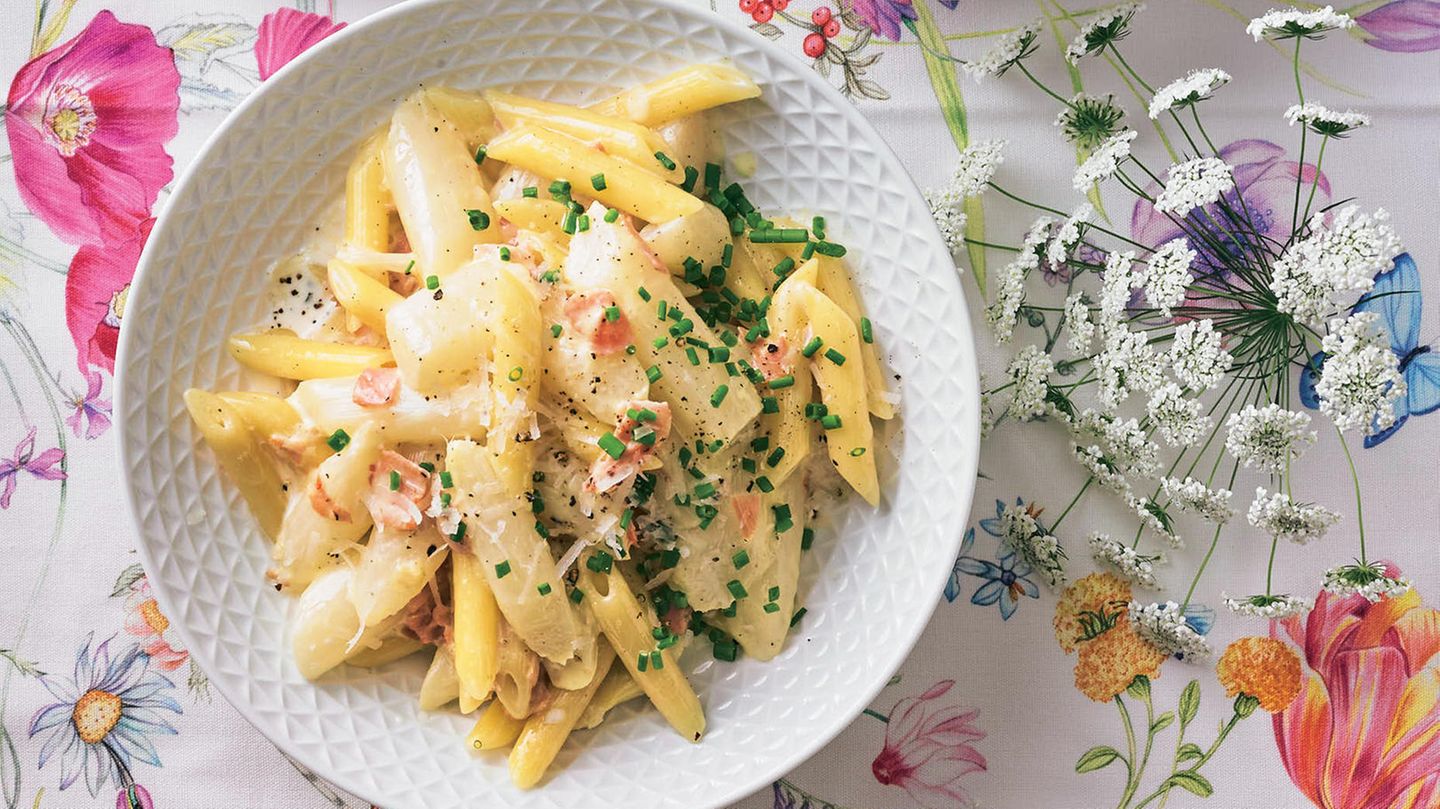 Penne Alla Carbonara Mit Spargel Brigitte De