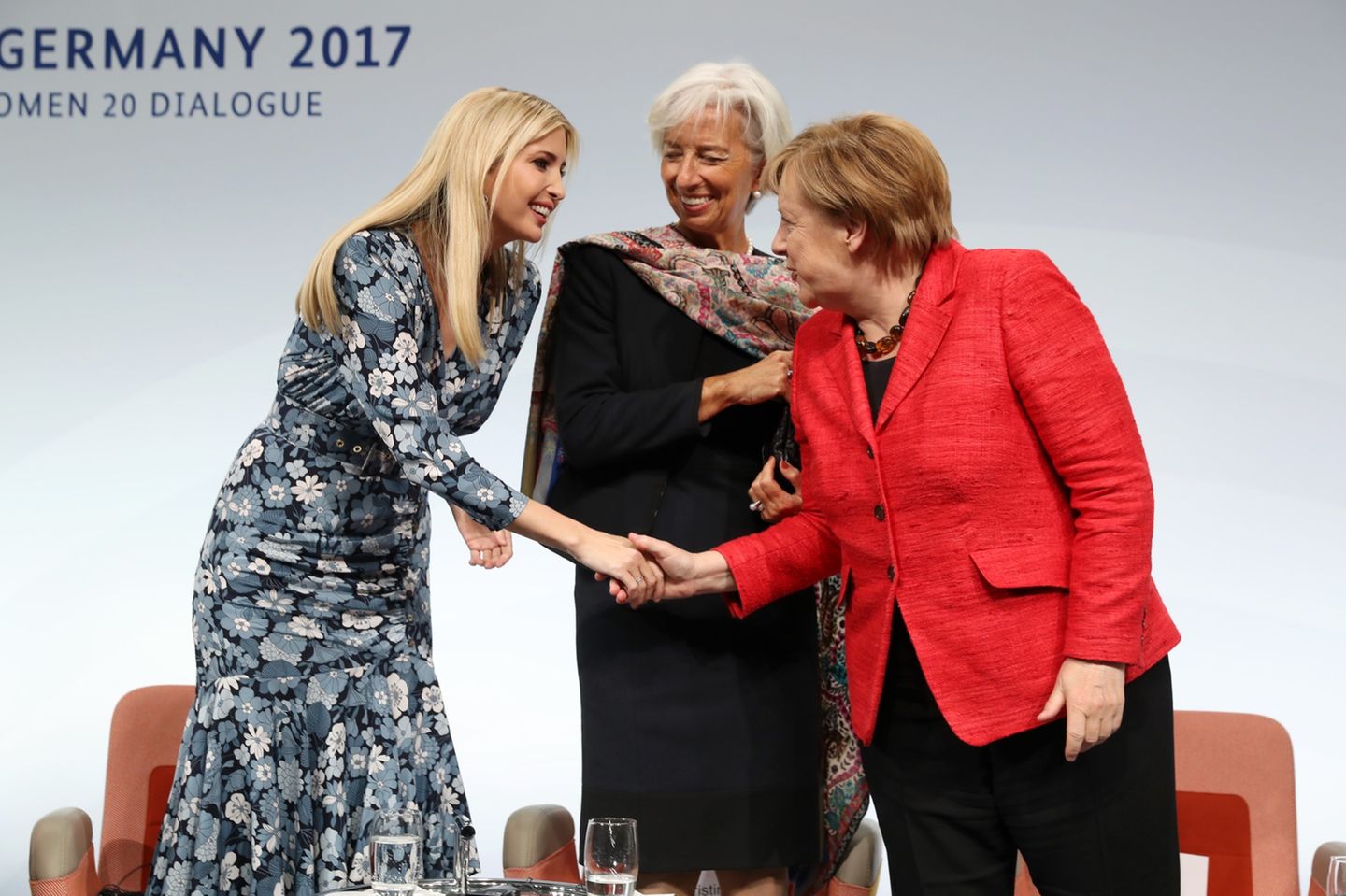 Ivanka Trump, Merkel, Lagarde
