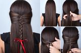 Flechtfrisuren – Half Braid eingeflochten