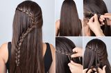 Flechtfrisuren: Eingeflochtener Zopf mit Welle