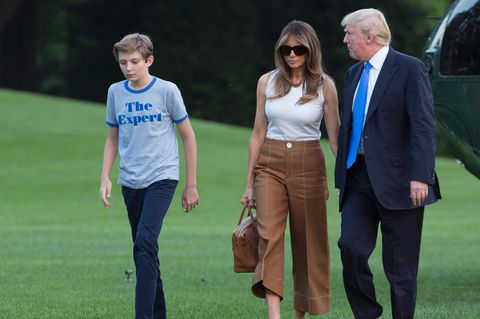 Familie Trump kehrt aus dem gemeinsamen Wochenende in New Jersey zurück ins Weiße Haus