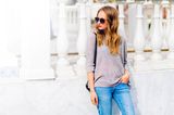Jeans-Trend: Frau mit Jeans