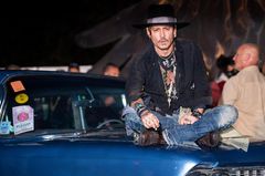 Johnny Depp in Glastonbury Johnny Depp in Glastonbury