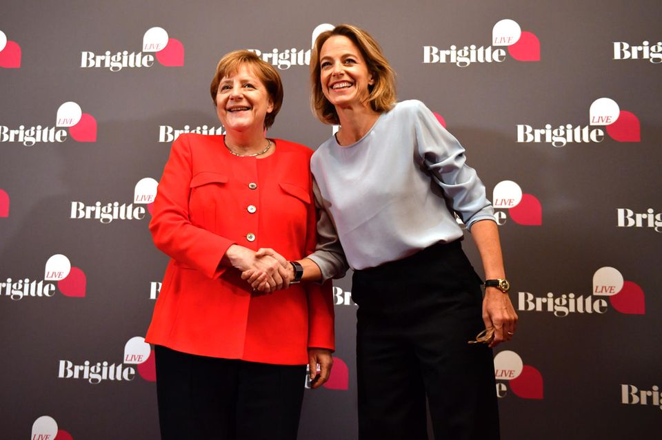 Brigitte Live mit Angela Merkel Angela Merkel und Julia Jäkel