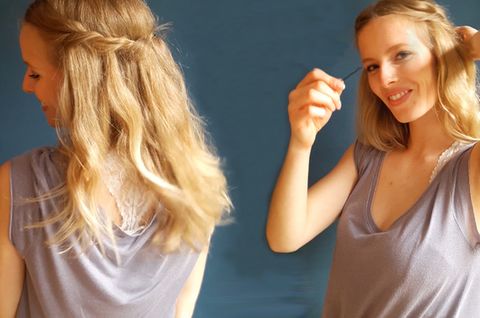 Caro zeigt eine unkomplizierte Sommerfrisur für lange Haare