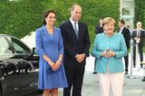William und Kate: mit Bundeskanzlerin Angela Merkel