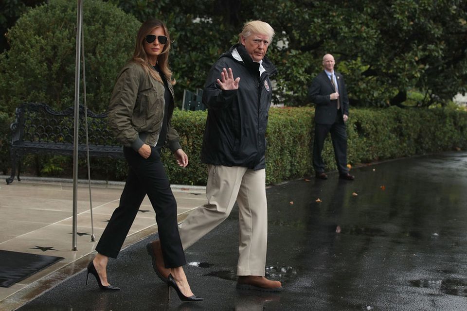 Donald und Melania Trump in Texas - heftige Kritik für Style-Auftritt