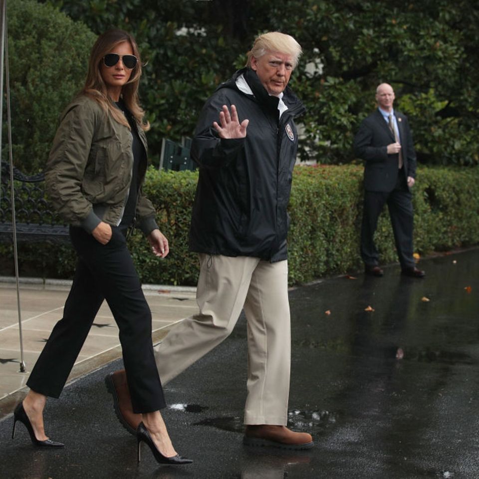 Donald und Melania Trump in Texas - heftige Kritik für Style-Auftritt
