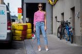 Stockholm Fashion Week Streetsttyle mit Bluse