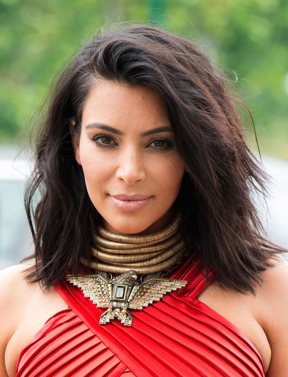 Kim Kardashian ohne Perücke