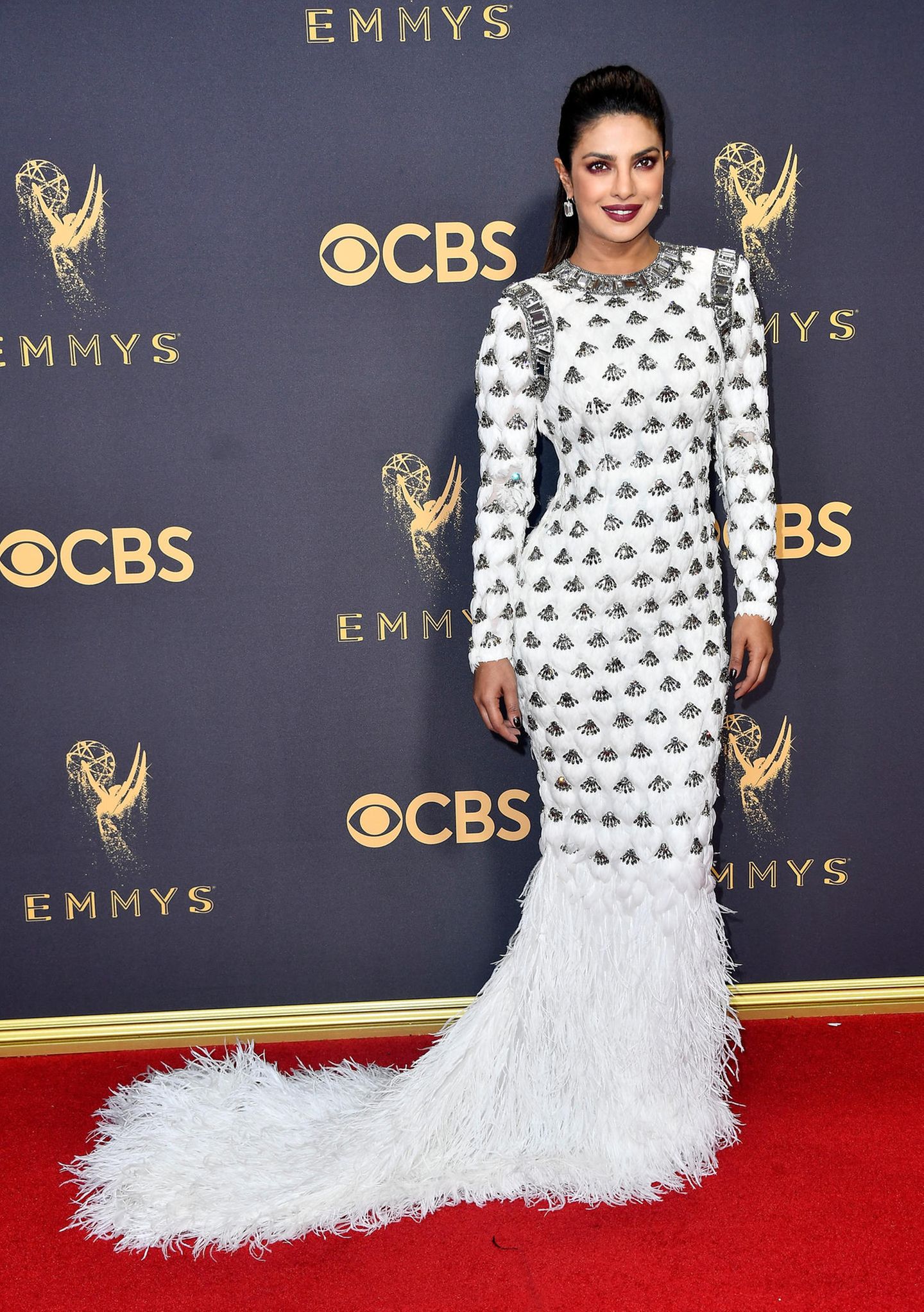 Emmys 2017 mit Priyanka Chopra auf dem Roten Teppich
