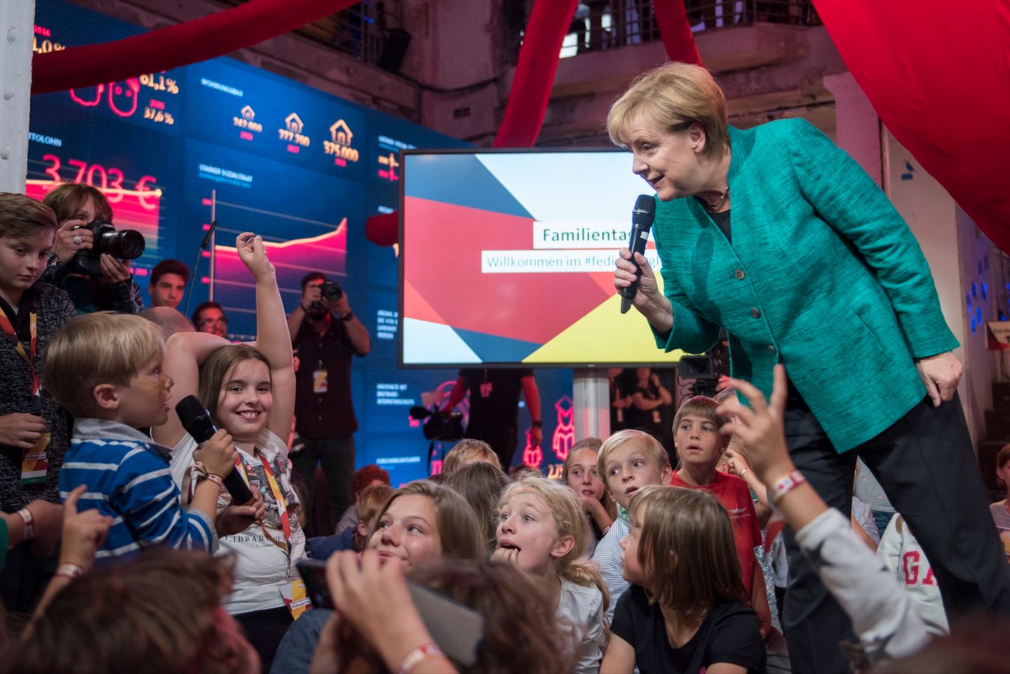 Angela Merkel beim CDU-Familientag