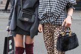Streetstyle mit Leoparden-Muster bei der London Fashion Week