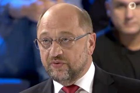 Martin Schulz in der Wahlarena