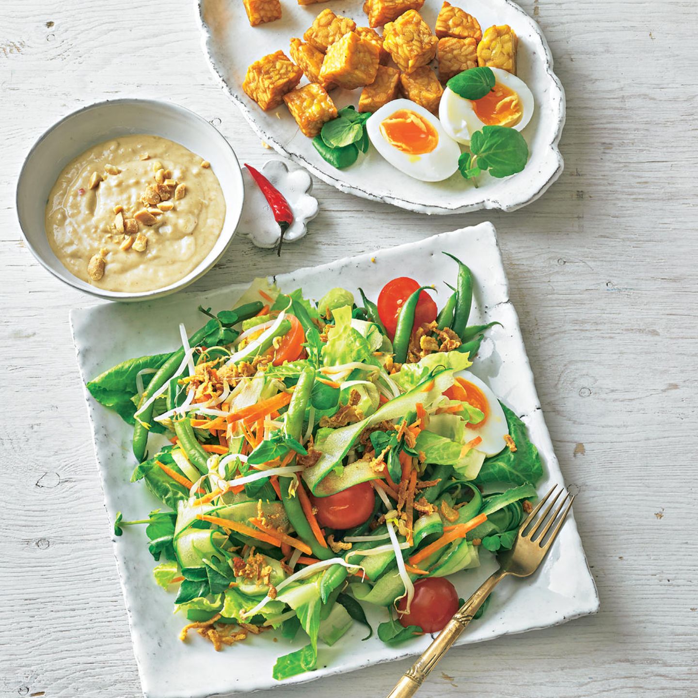 Gado-Gado mit Erdnusspaste