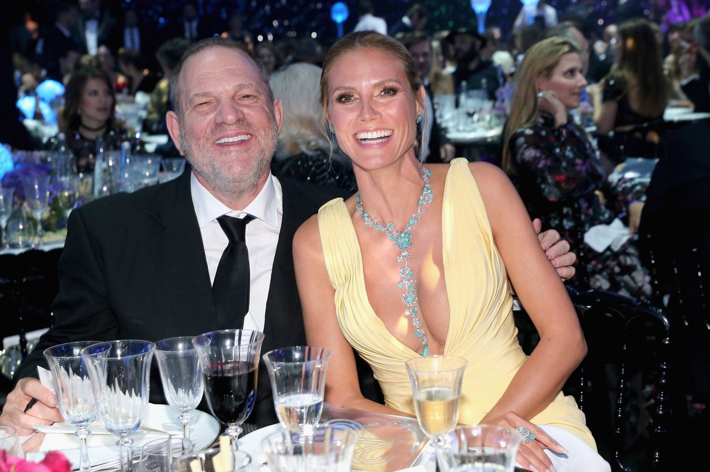 Harvey Weinstein und Heidi Klum bei einer AIDS-Gala.