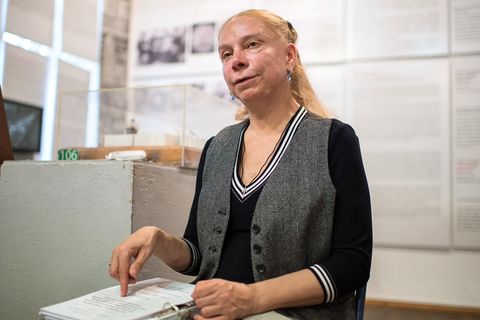 Alexandra Hildebrandt, Chefin des Mauermuseums in Berlin.