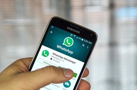 Die Whatsapp-Applikation auf einem Samsung-Smartphone