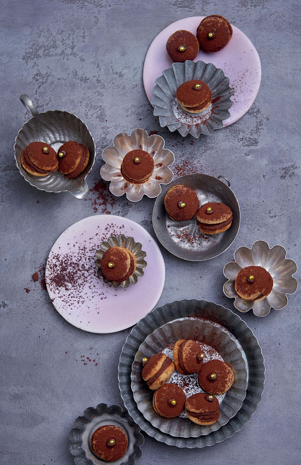 Maronen-Plätzchen mit Orangen-Ganache Maronen-Plätzchen mit Orangen-Ganache