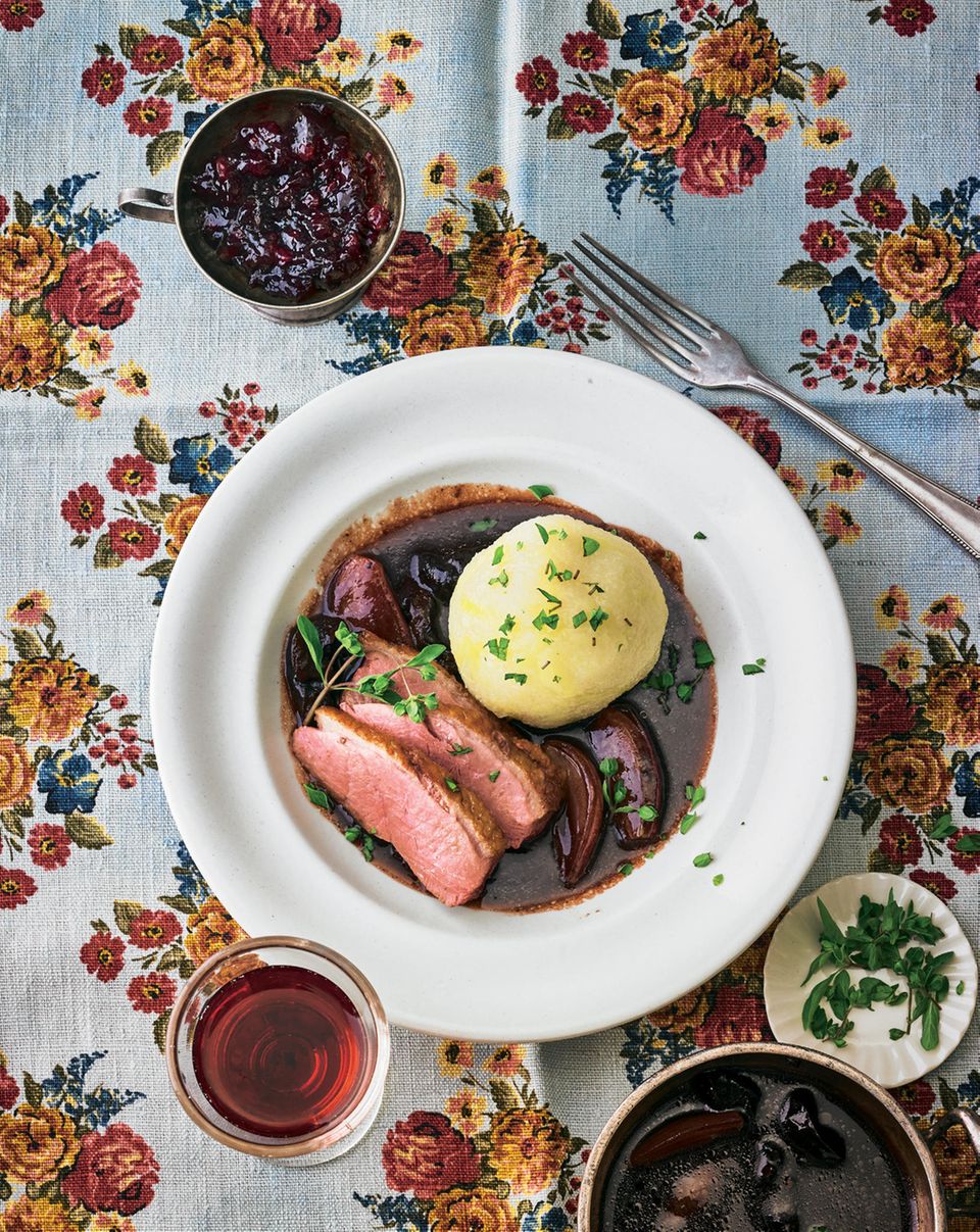 Kartoffelknödel mit Entenbrust Kartoffelknödel mit Entenbrust