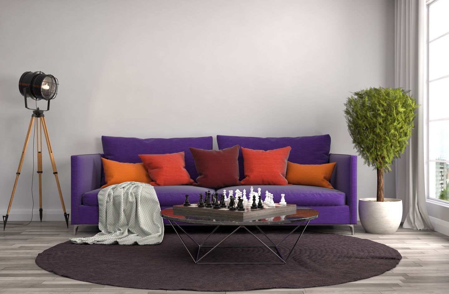 Sofa in Violett
