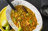 Gelbes Linsen-Gemüse-Curry